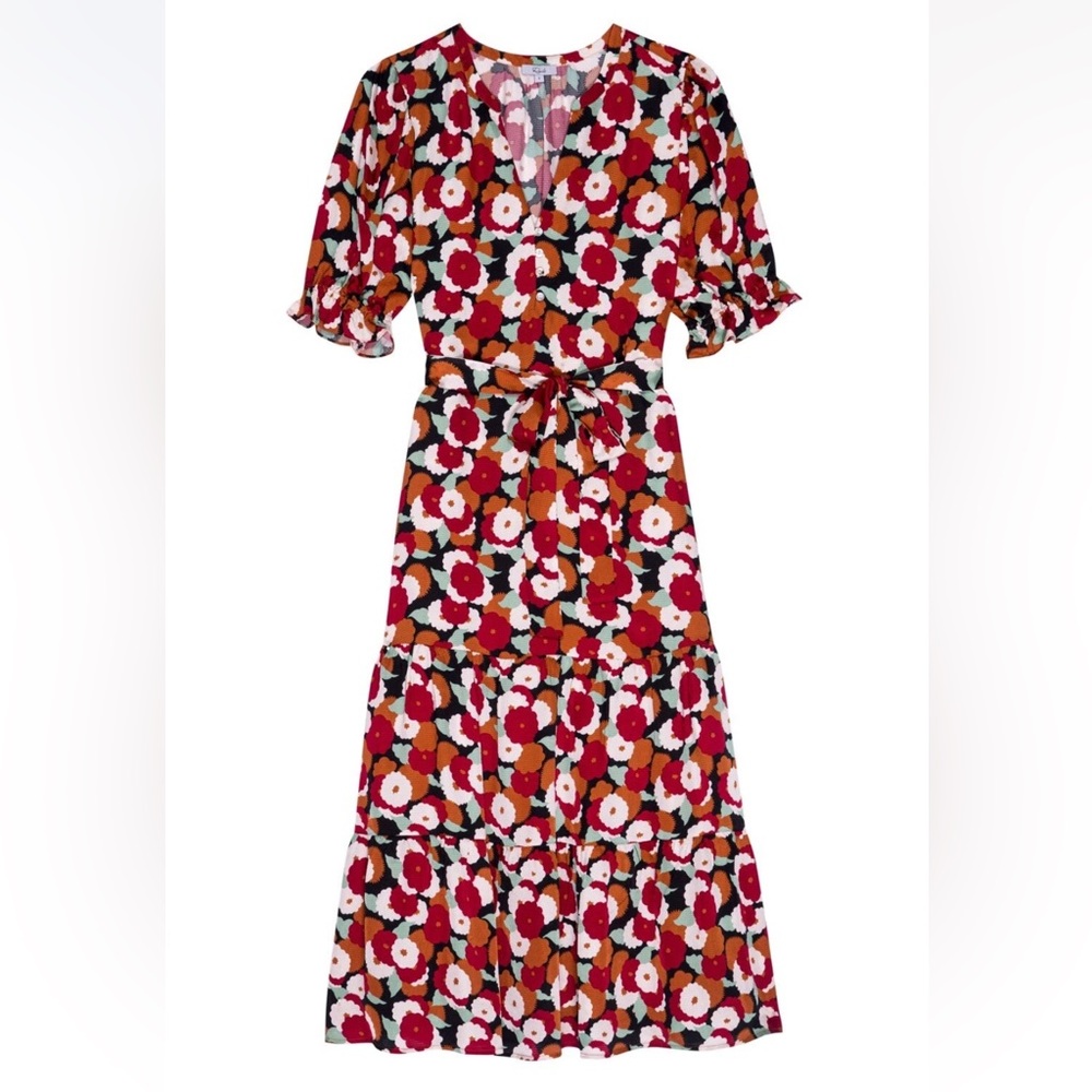 Rails Eliana Pansy floral print midi dress